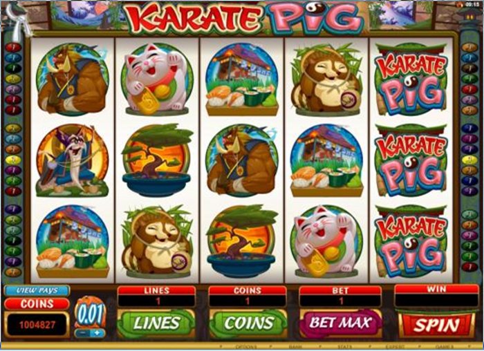 Karate Pig Slots Machine