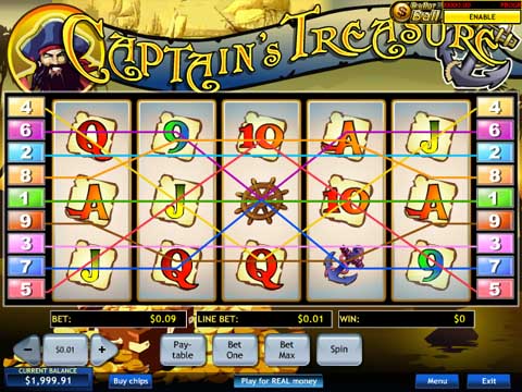 Captain's Treasure Pokies